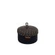 Handmade Black Decorative Box, 25x15 cm, 100% Cotton