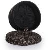 Handmade Black Decorative Box, 25x15 cm, 100% Cotton