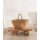 Handmade Cotton Decorative Bag, 30 cm, Natural Color