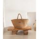 Handmade Cotton Decorative Bag, 30 cm, Natural Color