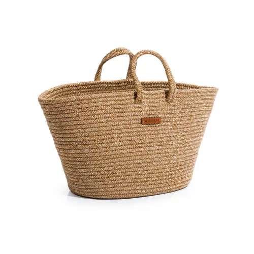 Handmade Cotton Decorative Bag, 30 cm, Natural Color