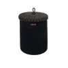Handmade Black Decorative Box, 36x15x45 cm, 100% Cotton
