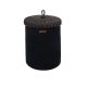 Handmade Black Decorative Box, 36x15x45 cm, 100% Cotton