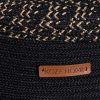 Handmade Black Decorative Box, 36x15x45 cm, 100% Cotton