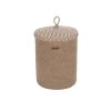 Handmade Decorative Box, 100% Cotton, Natural/Beige, 36x50x45 cm