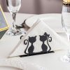 Elegant Black Metal Napkin Holder, 12x4x8 cm, 100% Metal