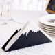 Elegant Black Metal Napkin Holder | 21 x 4 x 8 cm, 100% Metal