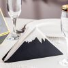 Elegant Black Metal Napkin Holder | 21 x 4 x 8 cm, 100% Metal