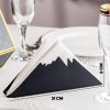 Elegant Black Metal Napkin Holder | 21 x 4 x 8 cm, 100% Metal