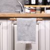 Stylish White Kitchen Organizer, Metal & Pine Wood, 32x10.5x14