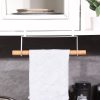 Stylish White Kitchen Organizer, Metal & Pine Wood, 32x10.5x14