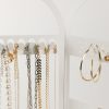 Elegant White Metal Jewelry Stand Organizer, 45 x 37.5 cm