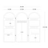 Elegant White Metal Jewelry Stand Organizer, 45 x 37.5 cm