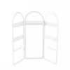 Elegant White Metal Jewelry Stand Organizer, 45 x 37.5 cm