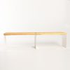 White Kitchen Organizer, Metal & Pine Wood, 30x14x13.5 cm