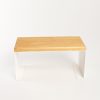 White Kitchen Organizer, Metal & Pine Wood, 30x14x13.5 cm