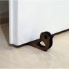 Wooden Doorstop (2 Pieces), Bronze, 14 x 2 x 7 cm | Laser Cut Design, Durable & Stylish for Home Use