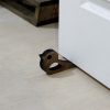 Wooden Doorstop (2 Pieces), Bronze, 14 x 2 x 7 cm | Laser Cut Design, Durable & Stylish for Home Use