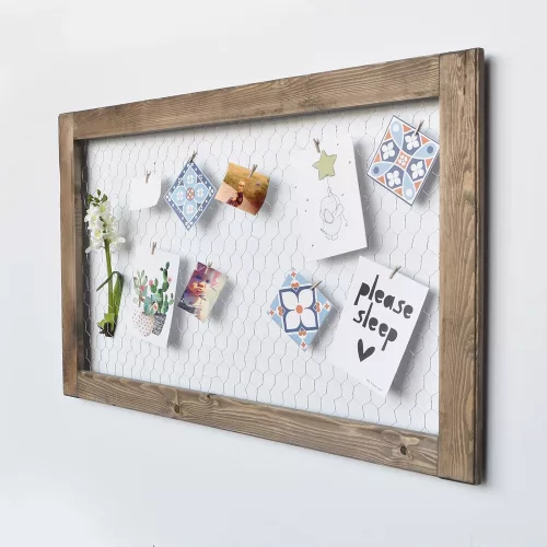 Handmade Walnut Wooden Photo Frame, 100x60 cm, Wipeable