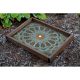 Hand-Painted Wooden Tray, 40 x 50 x 6 cm | Durable & Stylish