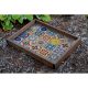 Hand-Painted Wooden Tray, 40 x 50 x 6 cm | Durable & Stylish