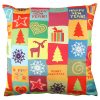 Washable Cushion 43x43 cm, Cotton-Polyester Blend, Soft