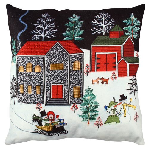 Washable Cushion 43x43 cm, Cotton-Polyester Blend, Soft