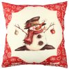 Washable Cushion 43x43 cm, Cotton-Polyester Blend, Soft