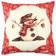 Washable Cushion 43x43 cm, Cotton-Polyester Blend, Soft