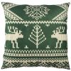 Washable Cushion 43x43 cm, Cotton-Polyester Blend, Soft