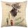 Washable Cushion 43x43 cm, Cotton-Polyester Blend, Soft