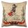 Washable Cushion 43x43 cm, Cotton-Polyester Blend, Soft