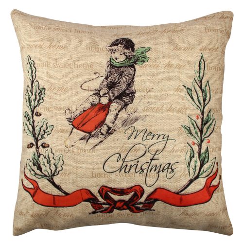 Washable Cushion 43x43 cm, Cotton-Polyester Blend, Soft