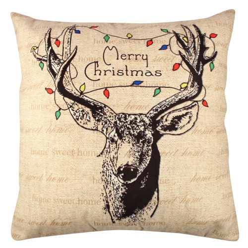 Washable Cushion 43x43 cm, Cotton-Polyester Blend, Soft