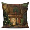 Washable Cushion 43x43 cm, Cotton-Polyester Blend, Soft