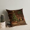 Washable Cushion 43x43 cm, Cotton-Polyester Blend, Soft