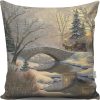 Washable Cushion 43x43 cm, Cotton-Polyester Blend, Soft