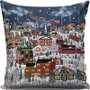 Washable Cushion 43x43 cm, Cotton-Polyester Blend, Soft
