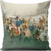 Washable Cushion 43x43 cm, Cotton-Polyester Blend, Soft