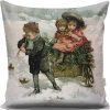 Washable Cushion 43x43 cm, Cotton-Polyester Blend, Soft