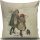 Washable Cushion 43x43 cm, Cotton-Polyester Blend, Soft