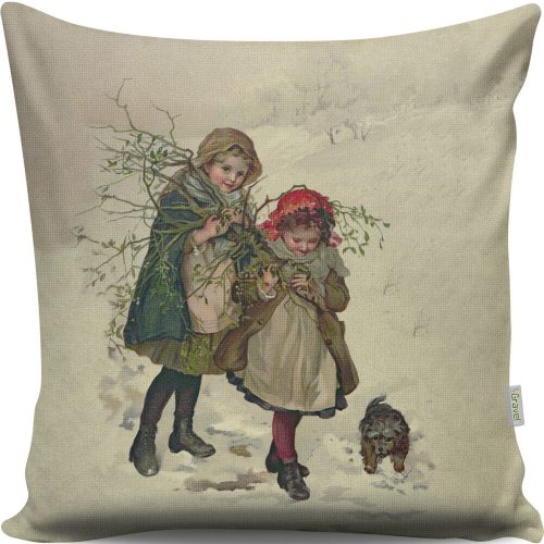 Washable Cushion 43x43 cm, Cotton-Polyester Blend, Soft