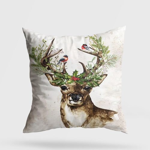Washable Cushion 43x43 cm, Cotton-Polyester Blend, Soft