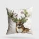Washable Cushion 43x43 cm, Cotton-Polyester Blend, Soft