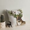 Washable Cushion 43x43 cm, Cotton-Polyester Blend, Soft