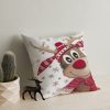 Washable Cushion 43x43 cm, Cotton-Polyester Blend, Soft