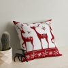 Washable Cushion 43x43 cm, Cotton-Polyester Blend, Soft