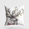 Washable Cushion 43x43 cm, Cotton-Polyester Blend, Soft