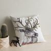 Washable Cushion 43x43 cm, Cotton-Polyester Blend, Soft