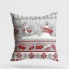 Washable Cushion 43x43 cm, Cotton-Polyester Blend, Soft